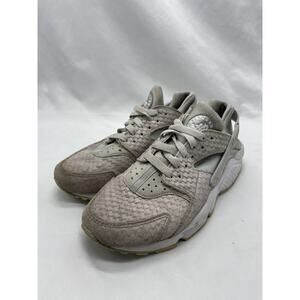 Nike Air Huarache Run PRM Pure Platunum & Grey Women Running Sz 7 683818 014